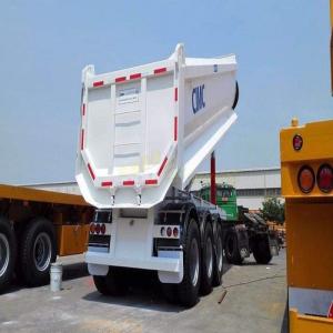 Wholesale fabric rolling machine: 3 Axles U Shape Dump Trailer Tipper Trailer