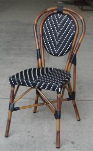 Wholesale rattan chair: All Weather UV Resistant French Bistro Restaurant Outdoor Rattan Chair