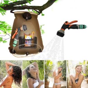 Wholesale hiking camping bags: Portable Outdoor Camping Shower - 5 Gallon/20 Liter Camp Solar Shower Bag