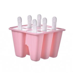 Wholesale ice container: Silicone 6 Hole Ice Cream Mold