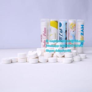 Wholesale magic towel: 10pcs Tube Pack 100% Viscose Compressed Towel Magic Disposable Nonwoven Wipe for Gift Promotion