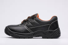 Wholesale Safety Shoes & Boots: Low Cut Style Embossed Leather Upper PU Outsole Steel Toe Cap Safety Work Shoes