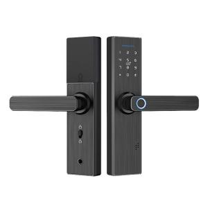 Wholesale door handle: Waterproof Fingerprint Biometric Smart Door Handle Lock