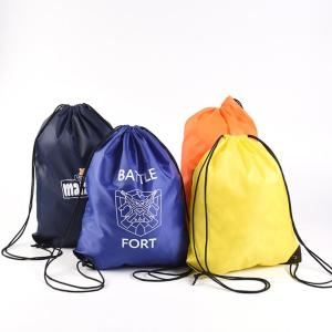 Wholesale sports bag: Drawstring Backpack Polyester Bag  Drawstring Gym Bag for Sport