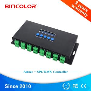 Wholesale artnet to dmx controller: BC-216 16 Channels Artnet To SPI Pixel Light Controller