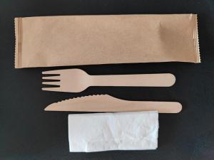 Wholesale biodegradable cutlery: Disposable Wooden Cutlery Set