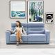 MANWAH CHEERS Romantic Living Room Furniture Reclining Genuine Leather Sofa Set