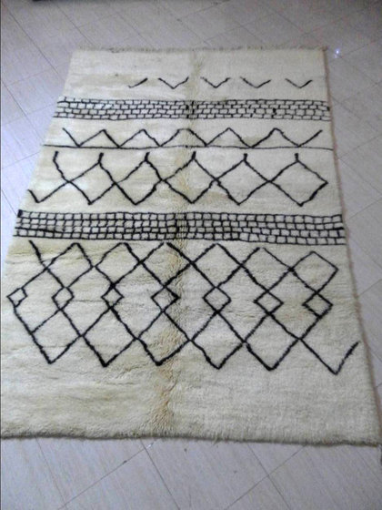 Moroccan Rug : Beni Ourain Berber Rug (High End Wool)(id:6374800