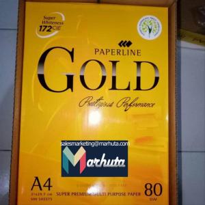 Wholesale A4 photocopy paper: Paperline Gold A4 Paper 80GSM