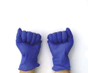 Wholesale powder coatings: Cheap Navy Blue Nitrile Disposable Food Industrial Work Gloves with Size XS