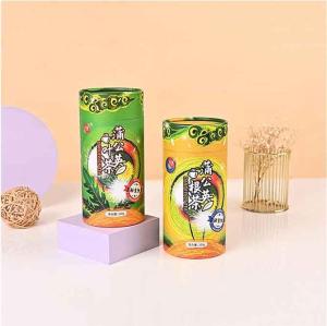 Wholesale can box: Eco-friendly Cosmetic Paper Tube Tin Wholesale Cardboard Tube Box with Metal Lid Paper Cans