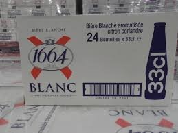 Kronenbourg 1664 Blanc Beer in Blue 25cl and 33cl Bottles and 500cl Cans