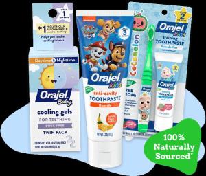 Wholesale oral care: Orajel - Fluorine-free Fruit Flavor- Kids Toothpaste, Kids Paw