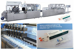 Wholesale blister packing: GYC-300 Pre-filled Syringes Blister Packing and Cartoning Packaging Line