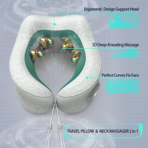 Wholesale 3d massager: Travel Pillow Shiatsu Massage, Portable Neck Massager Rechargeable & Cordless, Deep Tissue Kneading