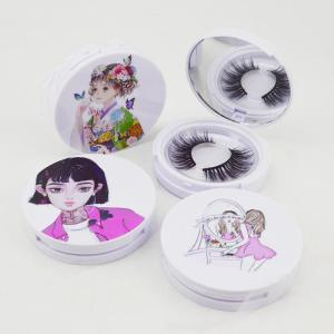 Wholesale false eyelash: False Eyelash Packaging Box Custom Lash Packaging Eyelash Case with Mirror
