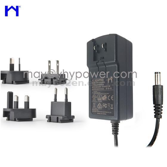 AC DC Wall Mount Plug 24v 2a Interchangeable Power Adapter(id:8887405 ...