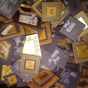 Wholesale aluminum plate: Gold Ceramic CPU Scrap