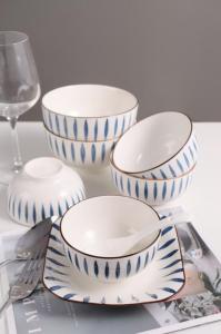 Meb CERAMICS Dinnerware Set, Kitchen and Dining, Plates and Bowls Set, Porcelain Dish Set for Family