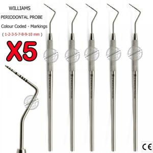 Wholesale orthodontic instruments: Williams Sonde - Angebot Von 5