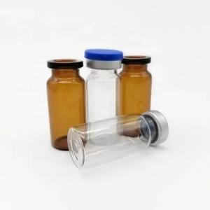Wholesale make up boxes: Transparent Brown Injection Glass Vial Serum Glass Bottle for Injection