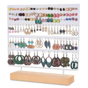 Wholesale women jewelry bracelets: Earring Stand Display Rack 3-Tier Ear Stud Holder Jewelry Organizer Ear Stud Earring Holder 144 Hole
