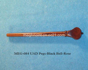 Wholesale black: Lute Pegs-Black Ball-Rosewood.