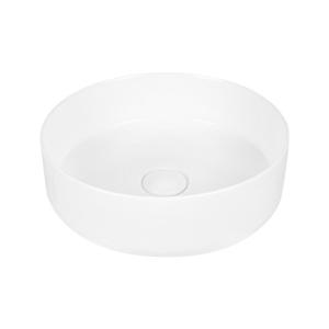 Wholesale ceramic wash basin sinks: Bathroom Premium Glossy White Ceramic Round Lavatory Cabinet Countertop Vanity Vessel Sink
