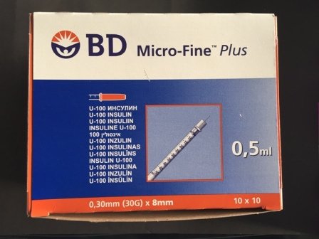 Micro Fine Plus Insulin Syringes 0 5 Id Buy United Kingdom Diabetic Ec21