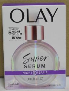Wholesale serums: Olay Super Serum Night Repair Fragrance Free Power 5 Night Serum Benefits in 1