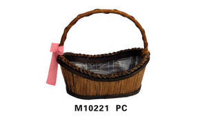 Wholesale gift basket: Cute Wicker Gift&Flower Baskets with Handle