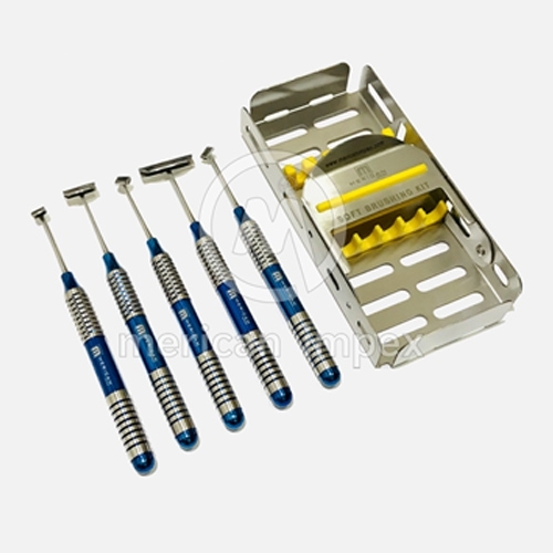 Dental Soft Brushing Kit Lingual Flap Surgery Kit Set of 5 PCS Sterilization Cassette Rack