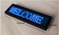 Factory Best Price LED Scolling Message Rechargeable Battery Scroll Text Display Mini LED Name Badge