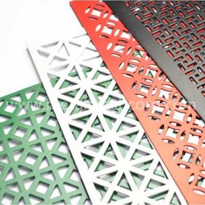 Wholesale architectural decorative glass: Slotted Hole Aluminum Perforated Metal Mesh