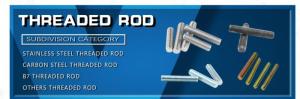 Wholesale special screws nuts: Threaded Rod