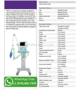 Wholesale icu ventilator: VG70 ICU Ventilator CE Certificate Hospital Breathing Machine AEONMED