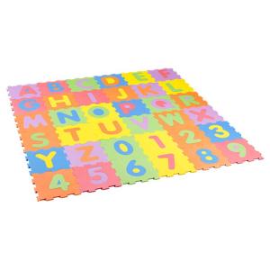 Wholesale eva foam: 36PCS Alphabet and Number EVA Foam Floor Mat Baby Room ABC Puzzle Foam Play Mat EVA Foam Jigsaw Mat