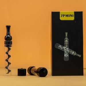 Wholesale glass pipes: 7P Mini Rotating Mouthpiece Wholesale Twisty Glass Blunt Metal Smoking Pipe