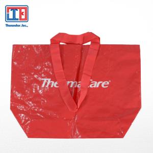 Wholesale woven label: Cheap Price Laminated PP Woven Reusable Shopper Bag with Recycled Material