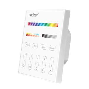 Wholesale led rgb controller: T4 4-Zone Panel Remote (RGB+CCT)
