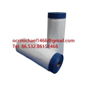 Wholesale paper tape: UV Resistant Blue Paper Pre-taped Masking Film