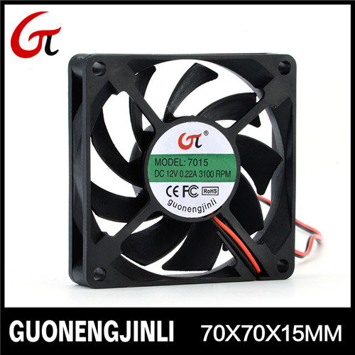 Manufacture Selling 12V 7015 DC Cooling Fan for PC Case 