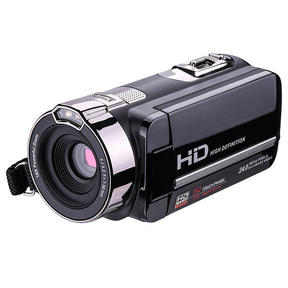 Black Hand Held Video Camera with Wifi Function Touch Screen IR(id ...