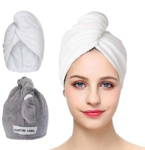 Wholesale hair dry towel: Super Absorbent Women Microfiber Turban Towel for Long Hair