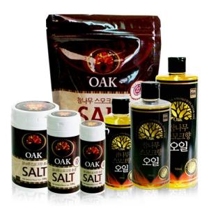 Wholesale smoking sets: Oak Smoked Salt Pesent A-Type Premium Set