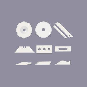 Wholesale foil cutter: Industrial Cutting Zirconia Ceramic Blades or Industrial Trapezoid Zirconia Slitting Textile Slice