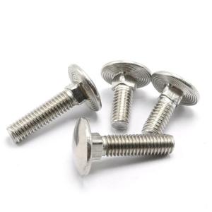 Wholesale grade a: Grade A2 A4 Stainless Steel Carriage Bolt DIN603 Domed Heads with A Square Section Bolt