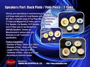 Wholesale t: Pole Piece (T-Yoke) for Loudspeaker Driver Made in Taiwan