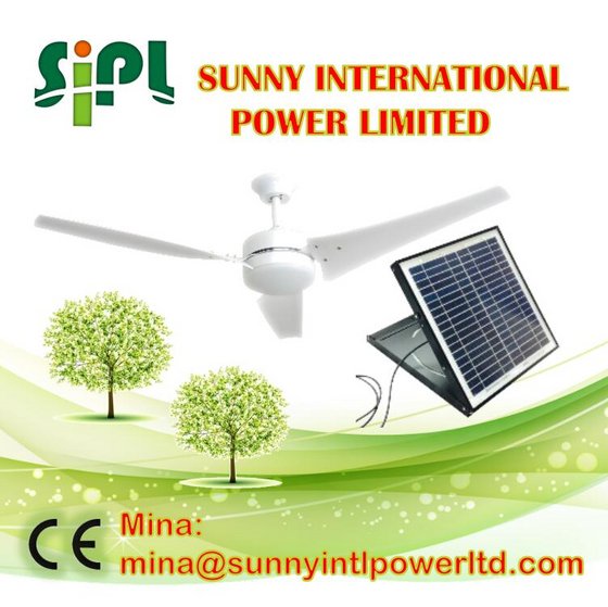 60 Inch 30 Watt Solar Panel Powered Solar Ceiling Fan Id