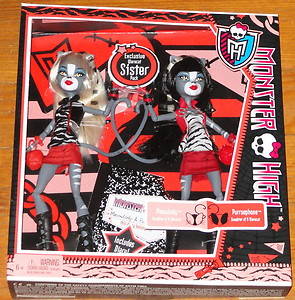 monster high twin cats
